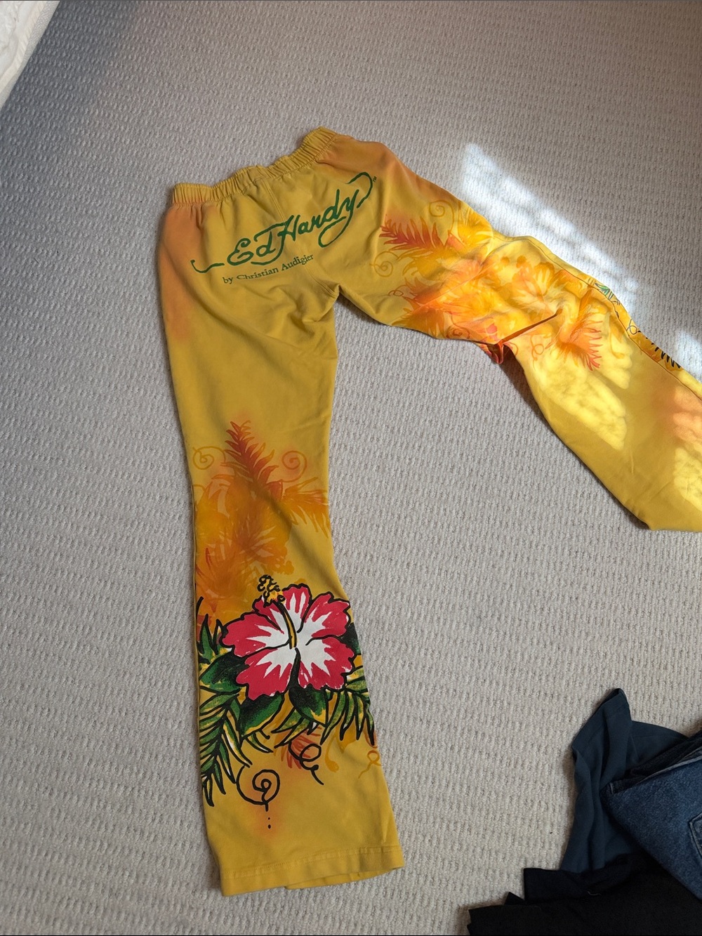 Vintage Ed Hardy track pants